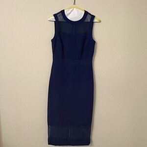 ANTONIO MELANI Midnight Blue Sheath Dress
